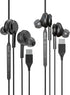USB C Headphone with Microphone (2 Pack), Compatible for Samsung Galaxy Z Flip, S20, S21, S22, S23 Ultra, Note 10, 20,