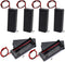 6Pcs AA Battery Holder with Leads, Wires ON/Off Switch and Screw Cap Case for 1.5V Battery Storage
