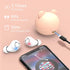 Pink Wireless Earbuds for Women - Bluetooth 5.1 Earphones with Cute Pig Charging Case, 36H Playtime