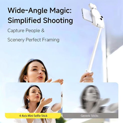 X JIAYOSEE 2026 New Pocket Selfie Stick: Magnetic/Clamp Dual Mount, Multi-Angle, Tripod, Wireless Remote, Fill Light