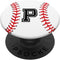 Baseball Player Letter P Initial Gifts PopSockets PopGrip: Swappable Grip for Phones