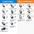 QC25 Ear Pads Cushions Replacement Compatible with Bose QC15 / QC25 / QC35 & 35 ii / QC2 / AE2 / AE2i / AE2W /