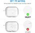 valkit Compatible Airpods Pro Case Cover | Clear Soft TPU Protective Case 2019 with Keychain, Shockproof - Transparent