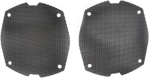 Replacement Front Mesh Speaker Grill Cover Panels for 1996-2013 Harley Davidson Touring, Electra Glide, Street Glide -