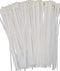 Fixson Multi-Purpose Nylon Zip Cable Ties - 100 Piece, 8-Inch Natural Color Tie-Wraps (45-LB Strength)