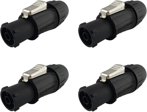 Seetronic X Series IP65 Waterproof Power Connectors (SAC3FX, 4 Pack)