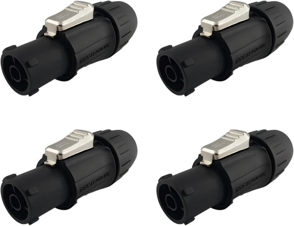 Seetronic X Series IP65 Waterproof Power Connectors (SAC3FX, 4 Pack)