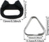 2Pairs 4PCS Stainless Steel Triangle Split Ring Stainless Steel Lug Ring Camera Strap Triangle Split Ring Adapter riangle Split Ring Hook Plastic Cap for Camera Shoulder Strap