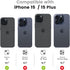 Tensea Camera Lens Protector for iPhone 15 / iPhone 15 Plus, 9H Tempered Glass, HD Clear, 6.1 inch/6.7 inch
