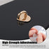 Moxweyeni 8 Pcs Cell Phone Finger Ring Adhesive Metal Phone Finger Grip Loop Stand Heart Grip Holder Charm Hook for DIY