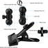 Clip Clamp Phone Holder for Desk/Table/Glass Door/Desktop Baffle/Easel, Compatible with