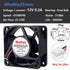 Wathai 60mm x 25mm 12V Waterproof Small Fan Dual Ball High Speed DIY Cooling for RV Refrigerator, Computer Case, Generator, Plant Tank or Terrarium IP67