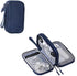 Waterproof Portable Electronic Organizer Bag for Travel, Multifunctional Cord Storage Case in Blue