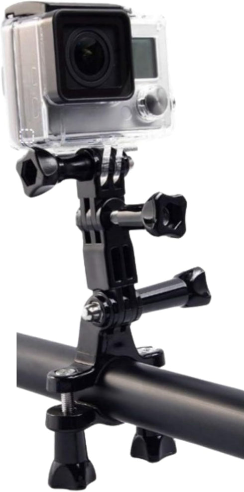 3-Way Adjustable Extension Pivot Arm Adapter Mount Kit for Action Cameras, Long and Short, Straight Joints