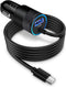 Type C Fast Car Charger for Samsung Galaxy A55/A54/A15/A14/5G/A35/A13/S24/S23 Ultra/S23/S22 Ultra/S22/S21
