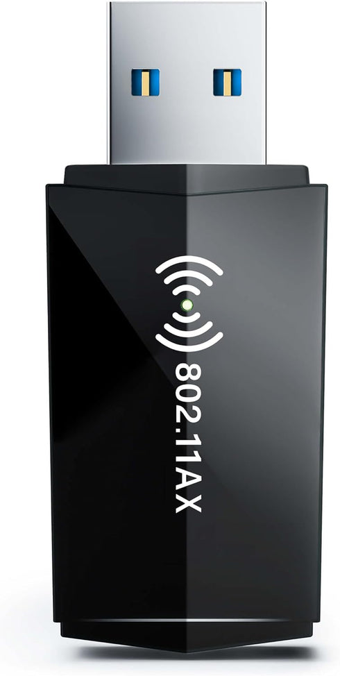 USB WiFi Adapter for Desktop PC, AX1800 WiFi 6 Adapter, 5GHz 2.4GHz USB 3.0 Wireless Network Adapter for Desktop