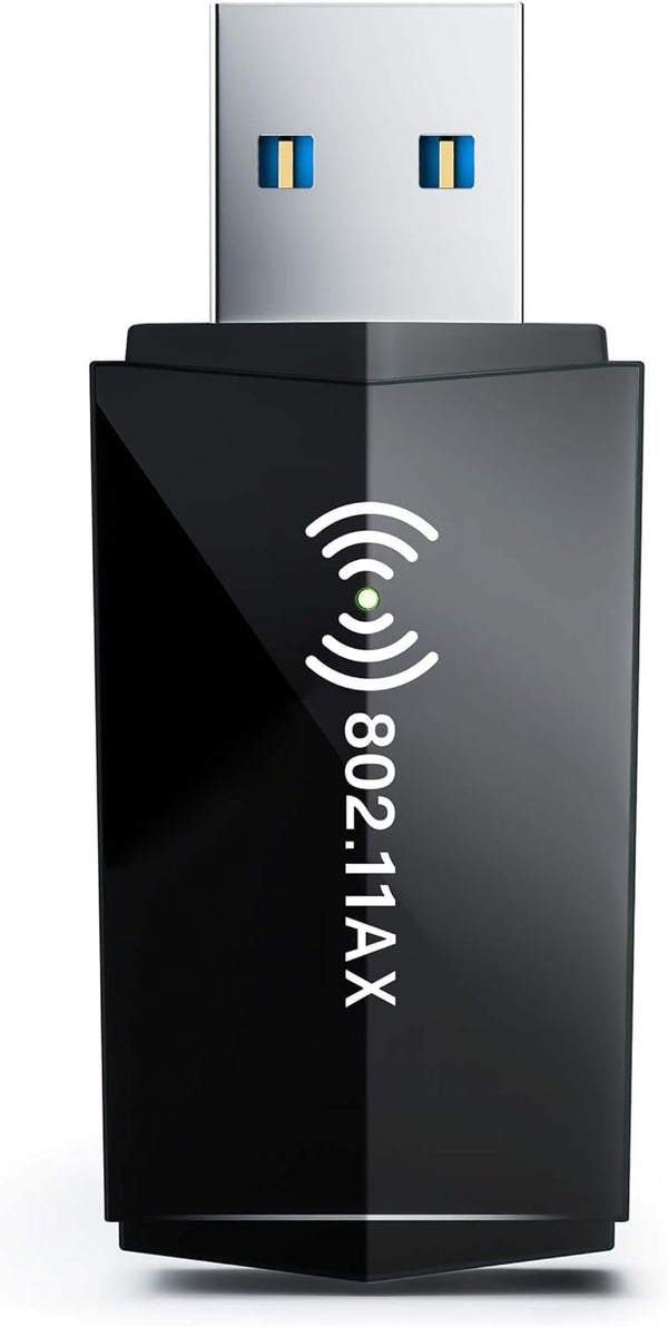 USB WiFi Adapter for Desktop PC, AX1800 WiFi 6 Adapter, 5GHz 2.4GHz USB 3.0 Wireless Network Adapter for Desktop