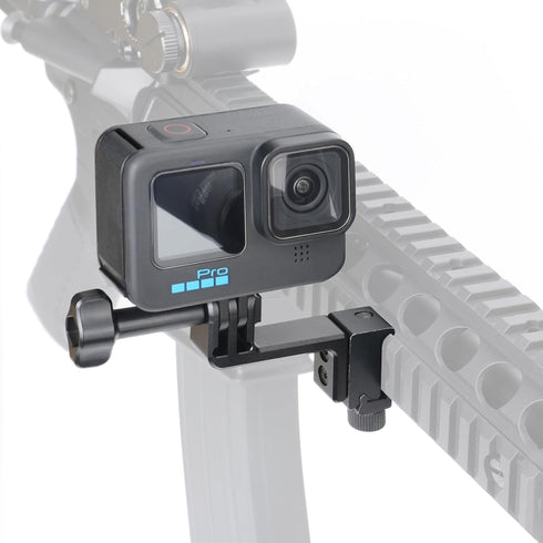 SEASKY GM02 Aluminum Metal Gun/Airsoft Picatinny Rail Mount Bracket for Gopro Hero 12/11/10/9, Sports Camera Accessories