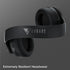 DOQAUS Bluetooth Headphones Over Ear, 90 Hours Playtime Wireless Headphones with Noise Isolating HiFi Stereo, Black