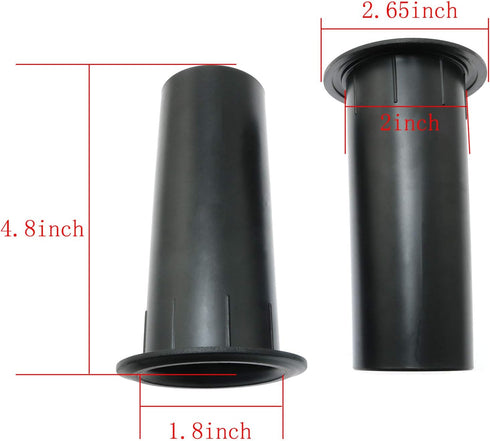 2pcs Speaker Pilot Hole Outlet 50x120mm Speaker Cabinet Port Tube for Speaker Cabinet, Portable Speaker, Home Speaker or Car Speaker