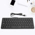 Wired Mini Japanese Keyboard, USB Ergonomic Ultra-Thin 78 Key for Desktop, Computer, PC Gamers (Black)