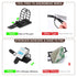 Adhesive Cable Management Clips, 100Pcs Adjustable Nylon Cable Strap Ties with Strong Adhesive Tape for Home Office