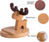 Pokanic Cell Phone Tablet Wood Stand Dock Holder Cradle Mount Organizer Charger Station NightStand Table Desk Room