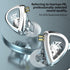 KZ EDA Dynamic Driver Earbuds, Wired Phone Earphones, HiFi Music IEM Headsets with Removable Cord and Microphone
