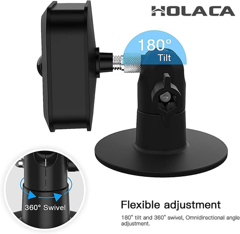 HOLACA Screwless Wall Mount Brackrt for Blink Outdoor Blink outdoor 4 Camera Blink XT2 Blink Indoor, Easy to Install, No Tools Needed, No Messy, No Drilling, Strong 3M Adhesive Mount kit(Black-1 Pack)