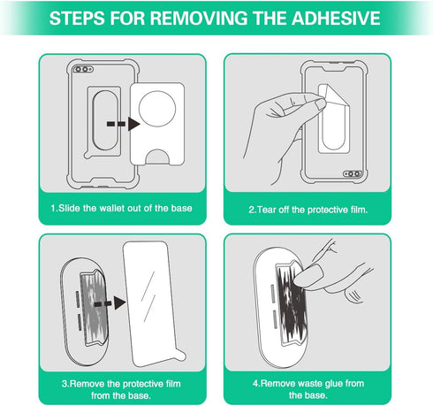 pop-tech Sticky Adhesive Replacement for Socket Wallet Plus Oval Base, 9pcs 3M VHB Strong Glue