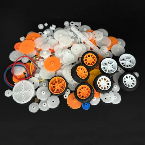 URIMPAVIDO 174PCS Set 0.5 Set (174) Plastic Gear Single Gear Spindle Gear Small Motor Gear for DC Motor RC Car Truck