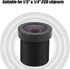 TV Lens/CCTV Lens, 1.8mm 170° Wide Angle Lens, 1MP IR Board Lens for 1/3" & 1/4" CCD Security Camera
