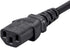 Monoprice 3-Prong Extension Cord - 10 Feet - Black | IEC 60320 C14 to C13, 18AWG, 10A, 125V