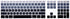 Ombre Grey Silicone Keyboard Skin Cover for iMac Wired USB Full Size Keyboard A1243 (G6 MB110LL/B, MB110LL/A)