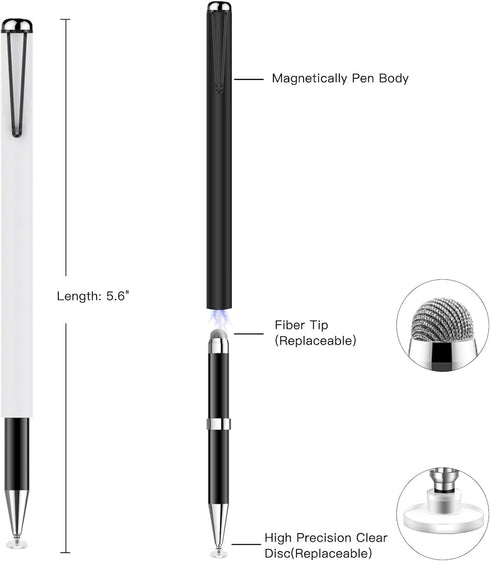 StylusHome High Precision Replacement Disc Tips, 8 Pack for StylusHome Magnetic Disc Universal Stylus Pens Only