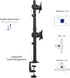 VIVO Dual Monitor Desk Mount Stand with Height Adjustment for 2 LCD Ultrawide Screens up to 34 inches, Stacked Array
