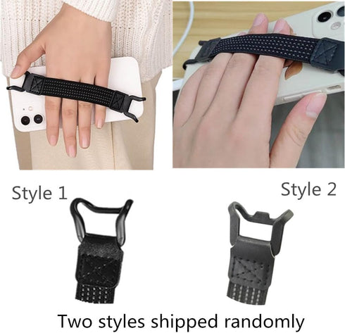 Phone Strap Security Hand Strap Holder, Mobile Phone Grip Straps with Clip Handheld Drop Prevention Elastic Bundle Grip Belts for Kindle and Most Smartphones (3 Pcs)