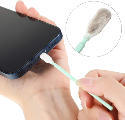 Frienda Anti Dust Plug Metal Phone Dust Plug for iPhone 11/11 Pro/12 Series with Cleaning Brush Kit