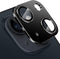 iPhone 15 & 15 Plus Camera Lens Protector - Black, Anti-Scratch Tempered Glass, Shockproof Full Protective Cover.
