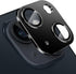 iPhone 15 & 15 Plus Camera Lens Protector - Black, Anti-Scratch Tempered Glass, Shockproof Full Protective Cover.