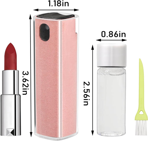 Screen Cleaner Spray, Touch Screen Mist Cleaner for Cellphone, Laptop, Tablet, Watch, Car Display Screen, Monitor (Pink)