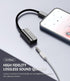 3.5mm to Lightning Adapter for iPhone, Splitter Headphone Adapter Audio Dongle Cable for iPhone 13 12 11 Pro Max Mini