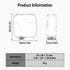 Geiomoo (3), TPU Case for Nothing Ear Soft Flexible Scratch Resistant Protective Cover with Carabiner (Clear)