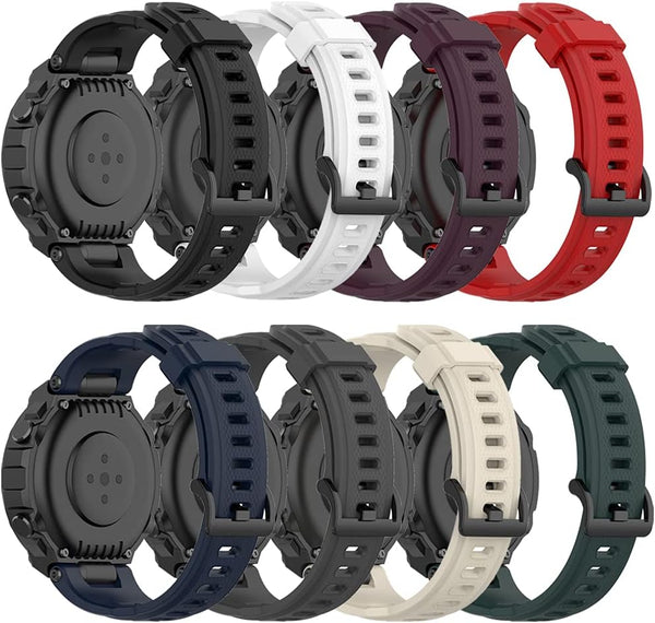 QGHXO Band for Amazfit T-Rex – Soft Silicone Replacement Band for Amazfit T-Rex/T-Rex Pro Smartwatch