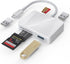 TIANSONG SD Card Reader, 5 in 1 USB-C & USB Dual Connectors Card