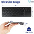 Vilros 2.4G Wireless & Wired Touch Keyboard with Built-in Touchpad, USB Wired + 2.4G Compatible with Raspberry Pi