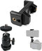 ISHEJS Hot Shoe Phone Mount for Camera, Ball Head Adapter with Phone Clamp