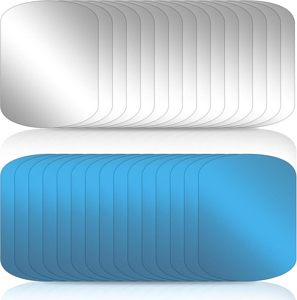 LXUEJIE 30 Pack Adhesive Metal Plates for Magnetic Mount, Adhesive Thin Plates (Compatible