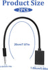 Exircy 2-Pack 3.5mm 2.0 MP3 AUX to USB Adapter, Black Male Audio Jack to USB Female Converter Cable Only for Car AUX