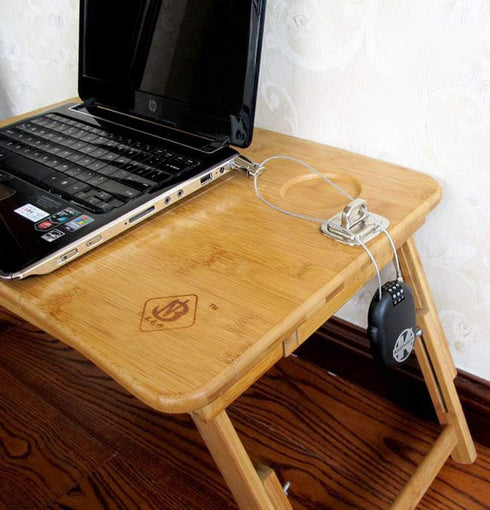 Security Anchor Base Plate for Keyed or Combination Cable Locks, Desk Mount Accessory